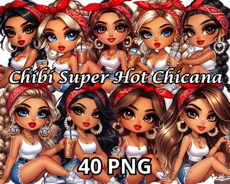 Chibi Super Hot Chicana Png Chicana Clipart Chibi Dolls Png Chibi Girl Png Latina Woman