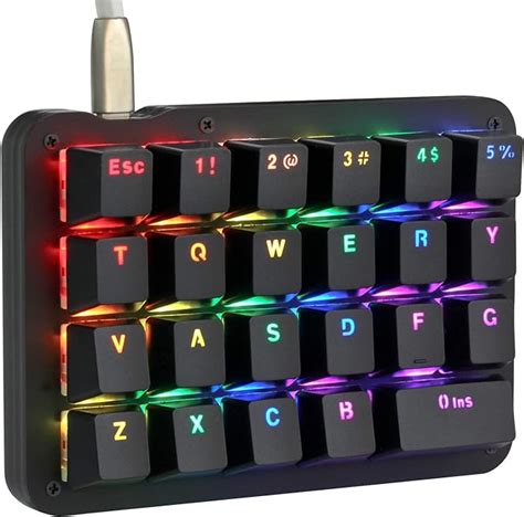 Koolertron Einhand Mini Tastatur Mechanische Gaming Tastatur Mit