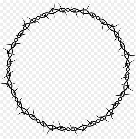 Barbed Wire Barbed Tape Fence Chain Barb Wire Circle Clip Art Png