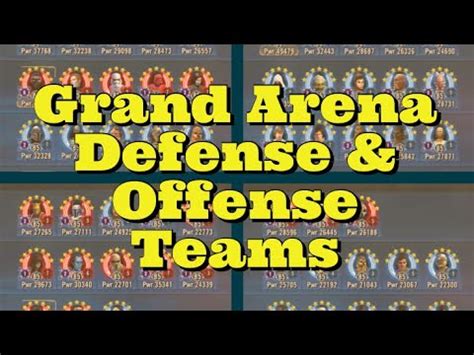 Grand Arena V Defense Offense Teams Swgoh Star Wars Galaxy Of