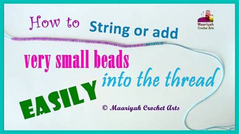 How To String Or Add Very Small Beads Into The Thread Easily 011