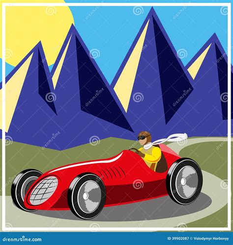 Fast Old Car Stock Illustrations 8891 Fast Old Car Stock