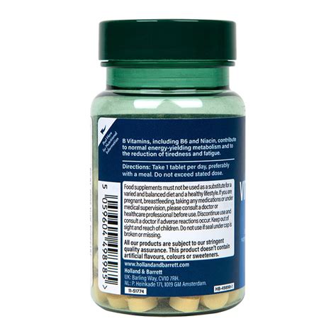 Holland Barrett Complete Vit B Complex Tablets