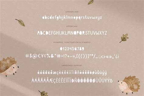 Secret Forest Cute Font By Julia Volkova Thehungryjpeg