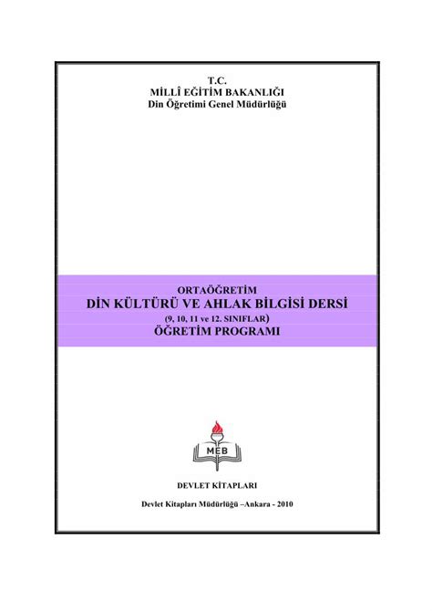 Pdf Orta Ret M D N K Lt R Ve Ahlak B Lg S Ders Pdf File Orta