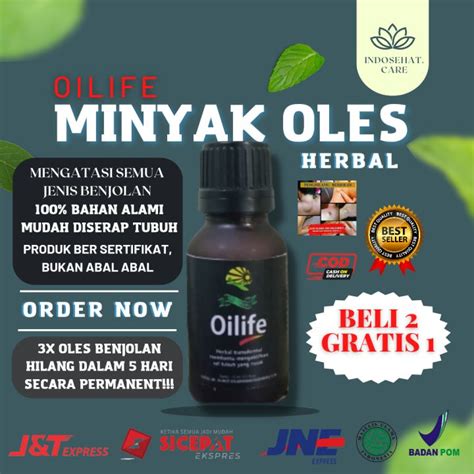 Solusi Ambeien Dan Benjolan Ditubuh Oilife Herbal Bpom Obat Oles