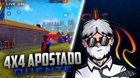 LIVE ON OS CRIA TA ON 4x4 APOSTADO QUENTE FREE FIRE AO VIVO