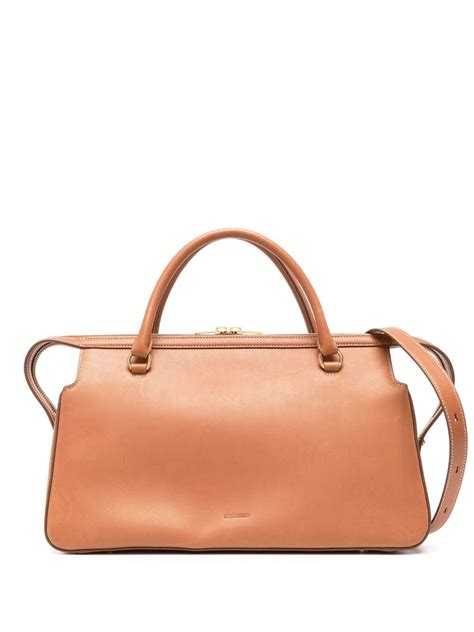 Jil Sander Jil Elephant Leather Tote Bag Farfetch