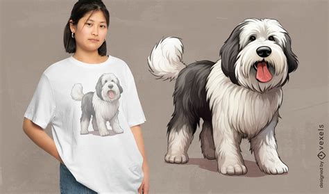 Dise Os De Camisetas Psd Mockups De Perro Esponjoso