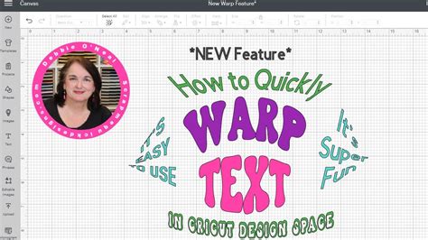 How To Quickly WARP Text In Cricut Design Space NEW Feature YouTube