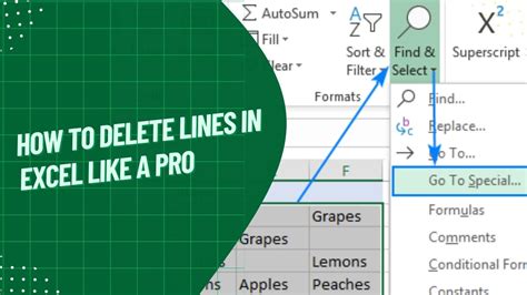 How To Delete Lines In Excel Like A Pro Earn And Excel