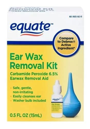 Equate Earwax Removal Kit Remueve Cerilla De Oidos Americano Env O Gratis