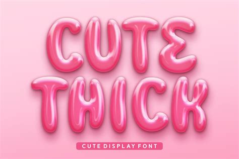 Cute Thick Font By Riman 7NTypes Creative Fabrica