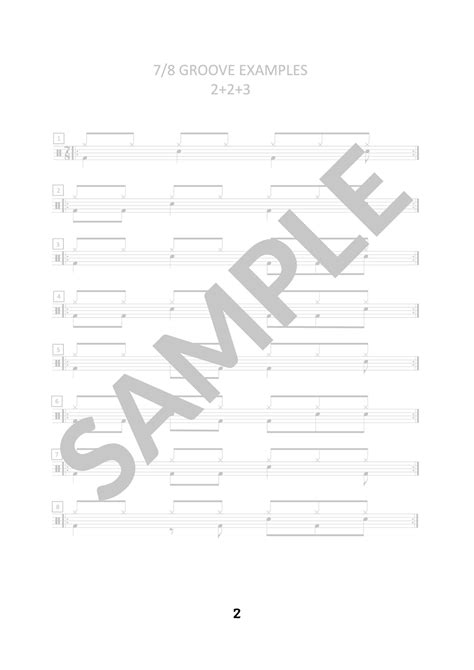 Complex Time Signatures 7/8 — Digital Drum Tutorials & Scores | Drumology