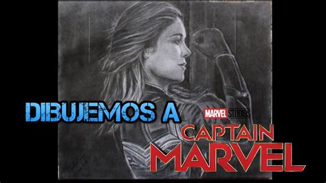 Como dibujar a la capitana Marvel 2019 Película solo grafito Torneo de