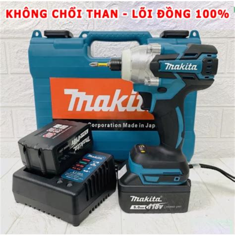 Máy bắt vít chuyên dụng Makita 118V KHÔNG CHỔI THAN FULL BOX 2 PIN