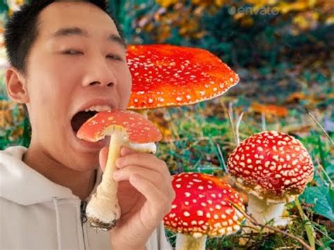 Eating Fly Agaric Amanita Muscaria YouTube