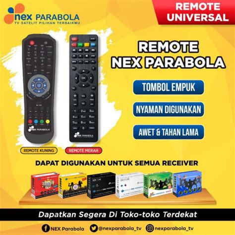 Remote Garuda Nexparabola Hitam Kuning Putih Shopee Malaysia