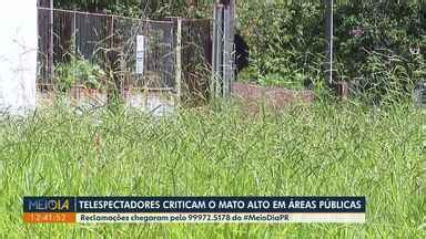 Meio Dia Paraná Londrina Moradores reclamam de mato alto em