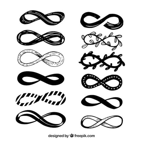 Premium Vector Infinity Symbol Collection In Black Color