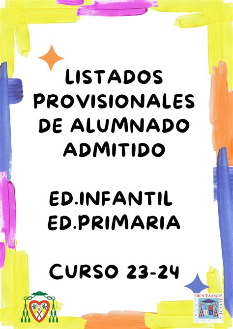 Listados Provisionales De Alumnado Admitido En E Infantil Y E