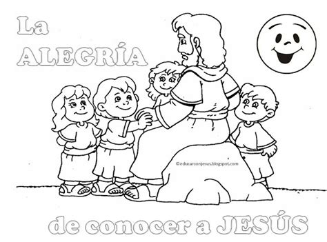 La Catequesis (El blog de Sandra): Dibujos para colorear Jesús con los ...