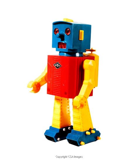 Blue Red And Yellow Robot 42098 Csa Images