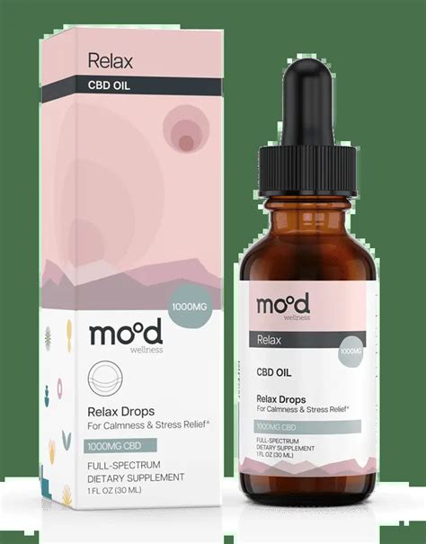 Cbd Oil Full Spectrum Relax Drops Mood Wellness