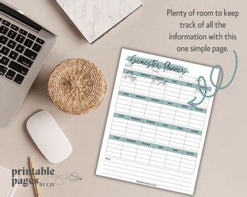 Semester Planner | Printable Semester Planning Kit | Academic Planner