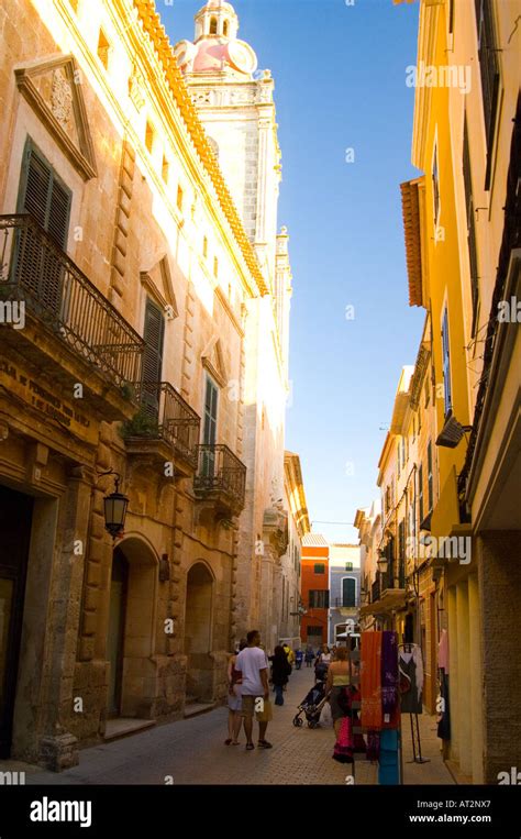 Narrow Streets Of Ciutadella Menorca Hi Res Stock Photography And