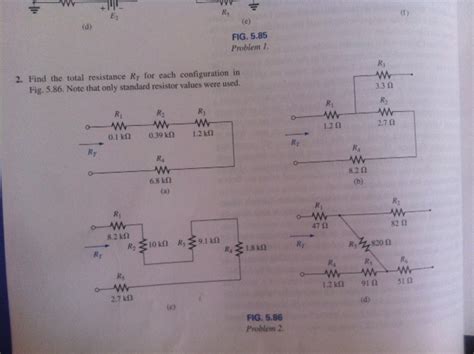 Solved Fig Find The Total Resistance Rt For Each Chegg