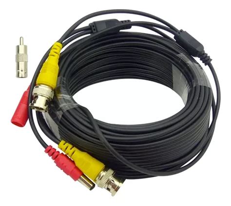 Cable Para Camara De Seguridad Cctv Video Bnc Y Poder Mts Cuotas