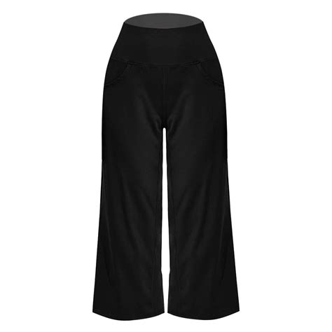 Dr Eam Womens Trousers Baggy Wide Leg Yoga Pants High Waisted Elastic