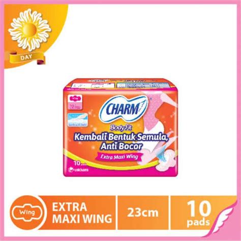 Charm Body Fit Extra Maxi Wing Cm Pads Lazada Indonesia