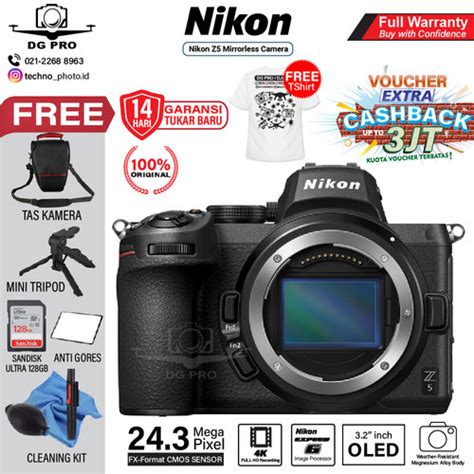 Jual Nikon Z5 Body Only Camera Mirrorless Nikon Z 5 - Original ...