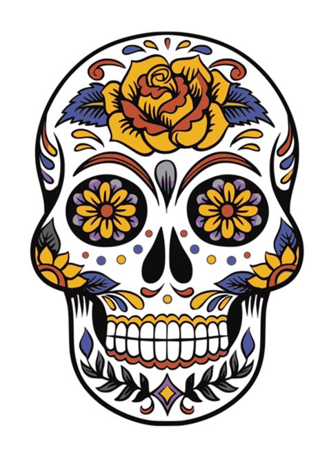 Day Of The Dead Skull Bone Recreation Clipart Day Of The Dead Clipart