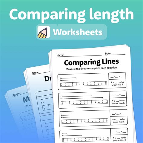 comparing length worksheets printable    robot