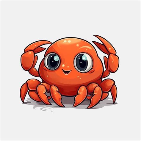 Premium Photo Cartoon Crab With Big Eyes And Big Eyes Sitting On The