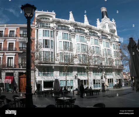 Plaza Santa Anna Madrid Spain Stock Photo Alamy