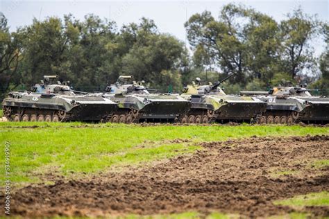 Ostrava Czech Republic The Bmp Is An Amphibious Infantry