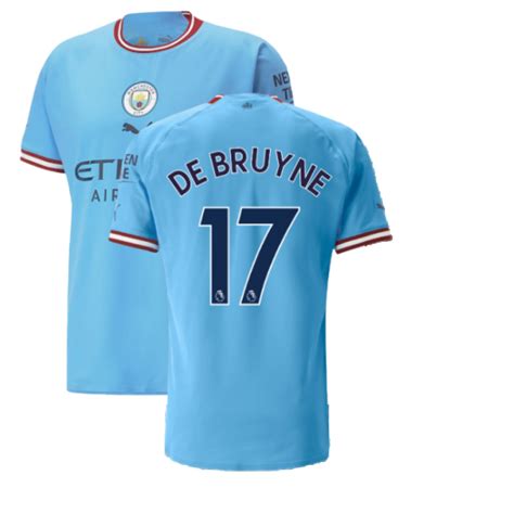 2022 2023 Man City Authentic Home Shirt De Bruyne 17 [76570901 247333] 183 79