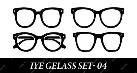 Premium Vector Set Of Fashion Eyeglass On White Background Vector Eyeglass Set