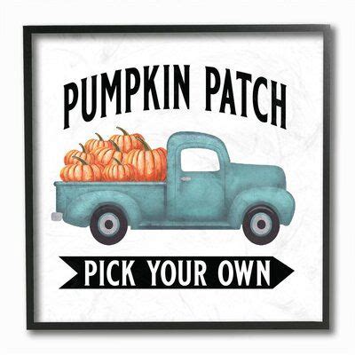 The Holiday Aisle Pumpkin Patch Truck Graphic Art Wayfair