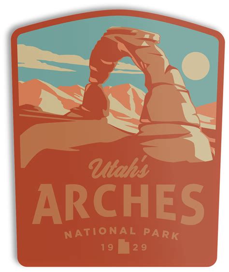 Arches National Park Sticker The Landmark Project