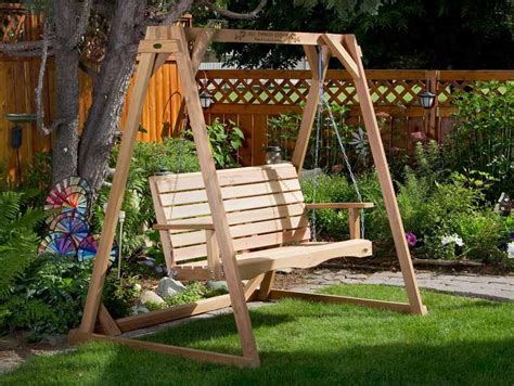 All Things Cedar Cedar Swing With A Frame Set Af72u S