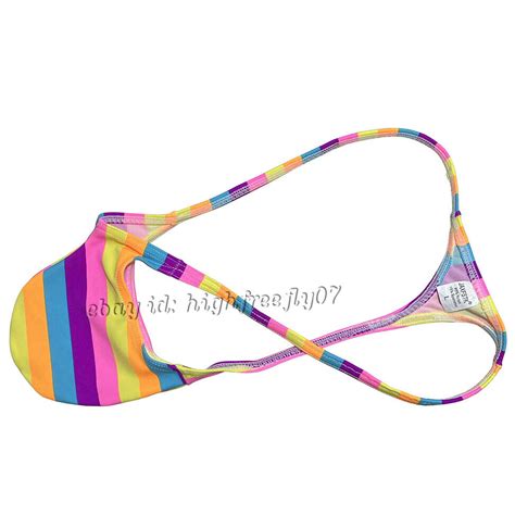 Men Posing Thong Underwear Strap Bikini Underpants Bulge Pouch G String