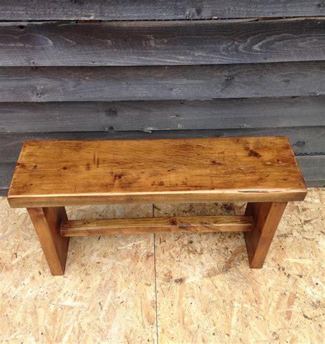 Wooden Bench Handmade From Beautiful Reclaimed Vintage Pine Etsy Uk