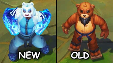 All Udyr Skins New And Old Texture Comparison Rework League Of