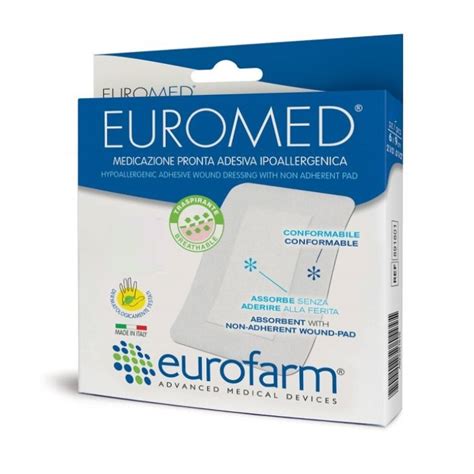 Euromed Medical Parche Adhesivo Estéril Postoperatorio 5x7 2cm 5 Parches