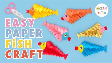 Easy Paper Fish Craft Project For Kids Origami Animal Craft Tutorial